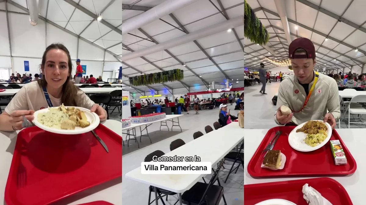 Deportistas de Santiago 2023 elogian el comedor de la Villa Panamericana: "Hay para todos los gustos"