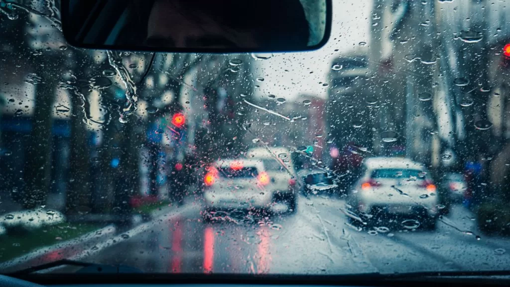 Lluvia en Santiago