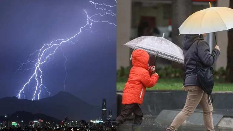Lluvia Y Tormentas Electricas En Santiago