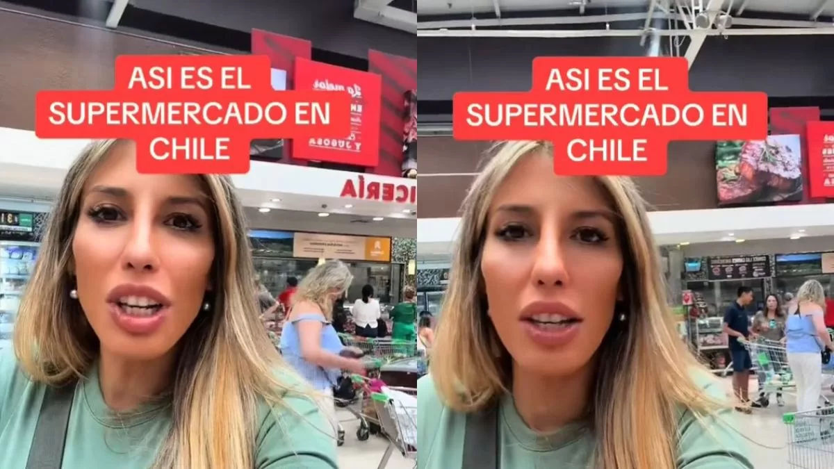 Turista argentina no puede creer lo que se encuentra en un supermercado chileno y se hace viral en TikTok