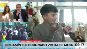 "Tráeme algo rico para comer...": Joven se enteró de que sería vocal de mesa en vivo y tuvo que avisar a su familia