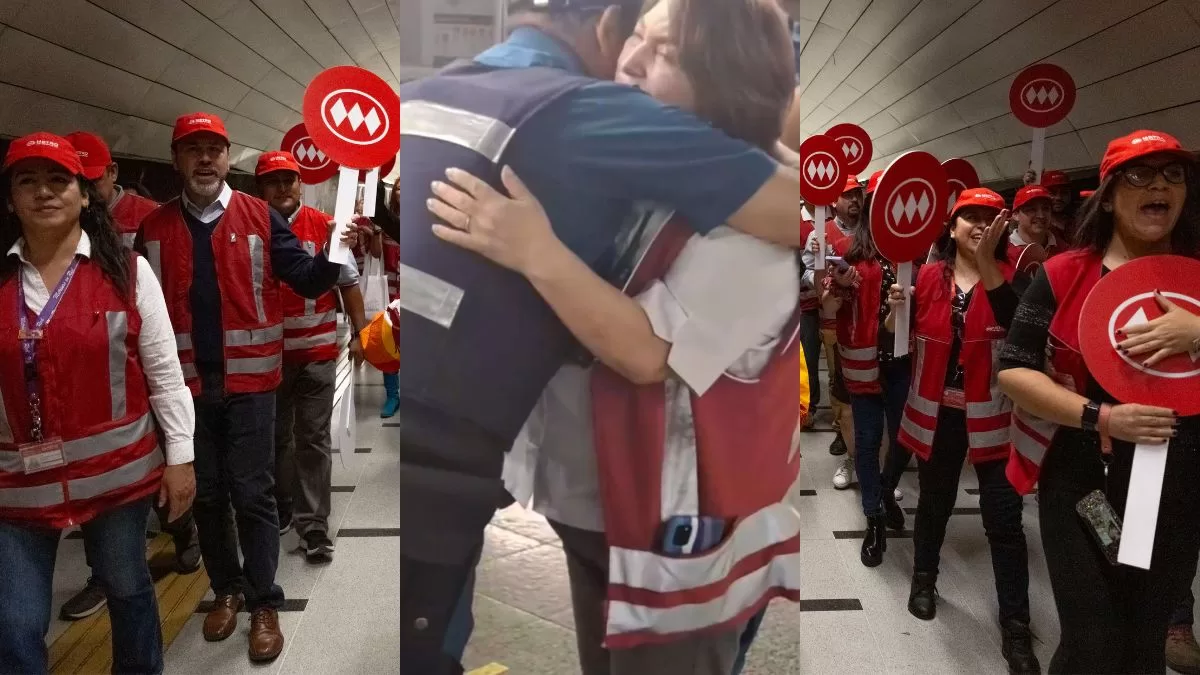 Metro de Santiago sorprende con emotiva despedida a importante trabajadora: "Gracias por tanto"