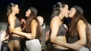 Constanza Capelli y Viviana Acevedo protagonizan un apasionado beso para despedir el 2023