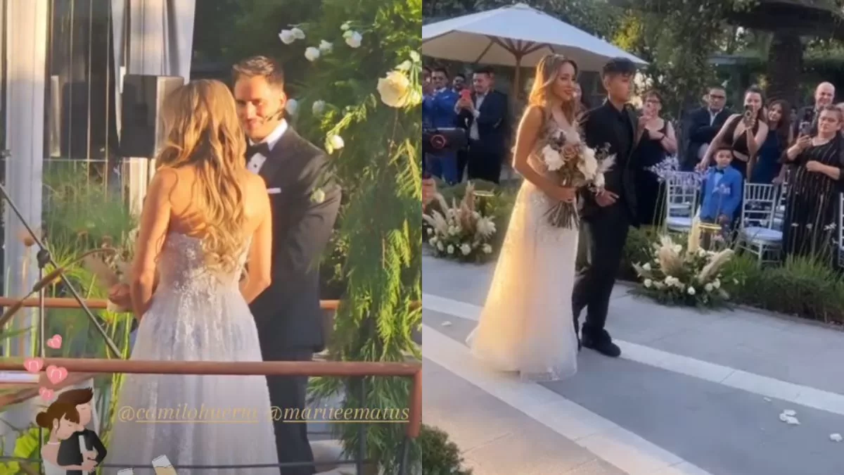 En un lujoso centro de eventos: Así fue el increíble matrimonio de Marité Matus y Camilo Huerta