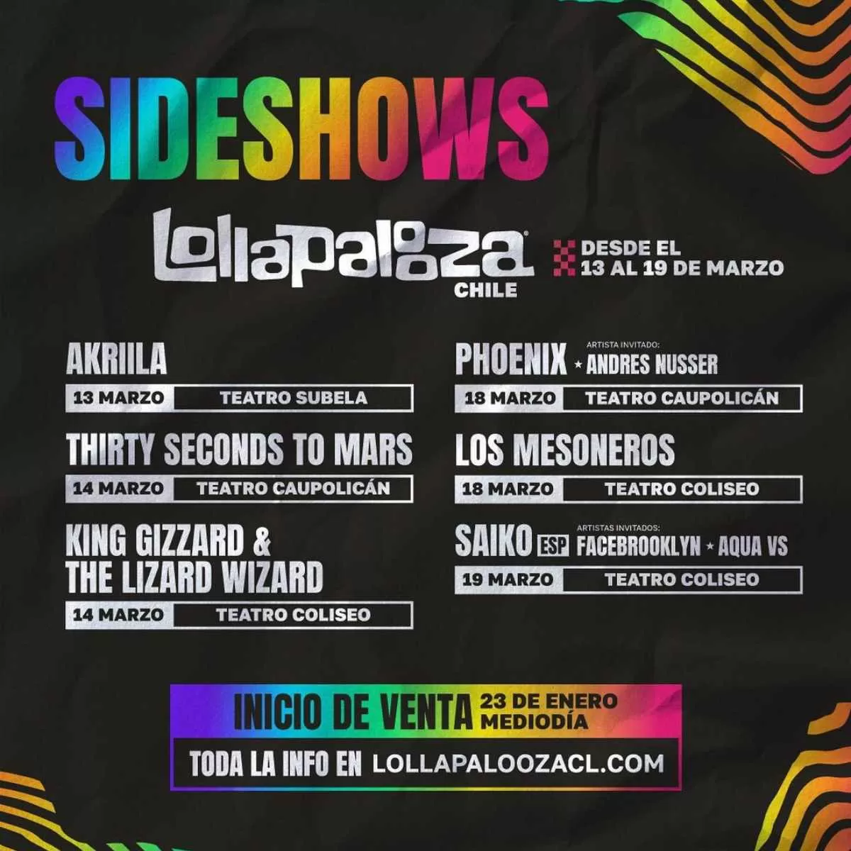 Sideshow Lollapalooza  