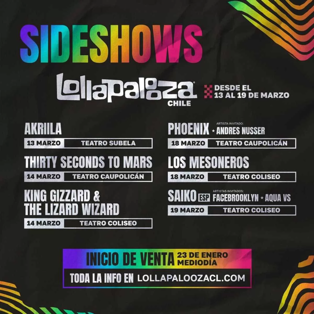 Sideshow Lollapalooza 2024  