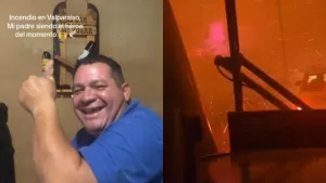 Conductor de bus que esquivó las llamas en la región de Valparaíso reaccionó a su viral registro: "Era terrible"