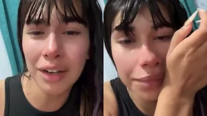 "Me afecta que sea tema": Eskarcita reaccionó entre lágrimas tras recibir críticas sobre su polémica con Rubén Gutiérrez