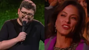 La pregunta de Luis Slimming que pilló desprevenida a Coni Santa María en el Festival de Viña 2024: “¿Cuánto es el máximo tiempo que…?”