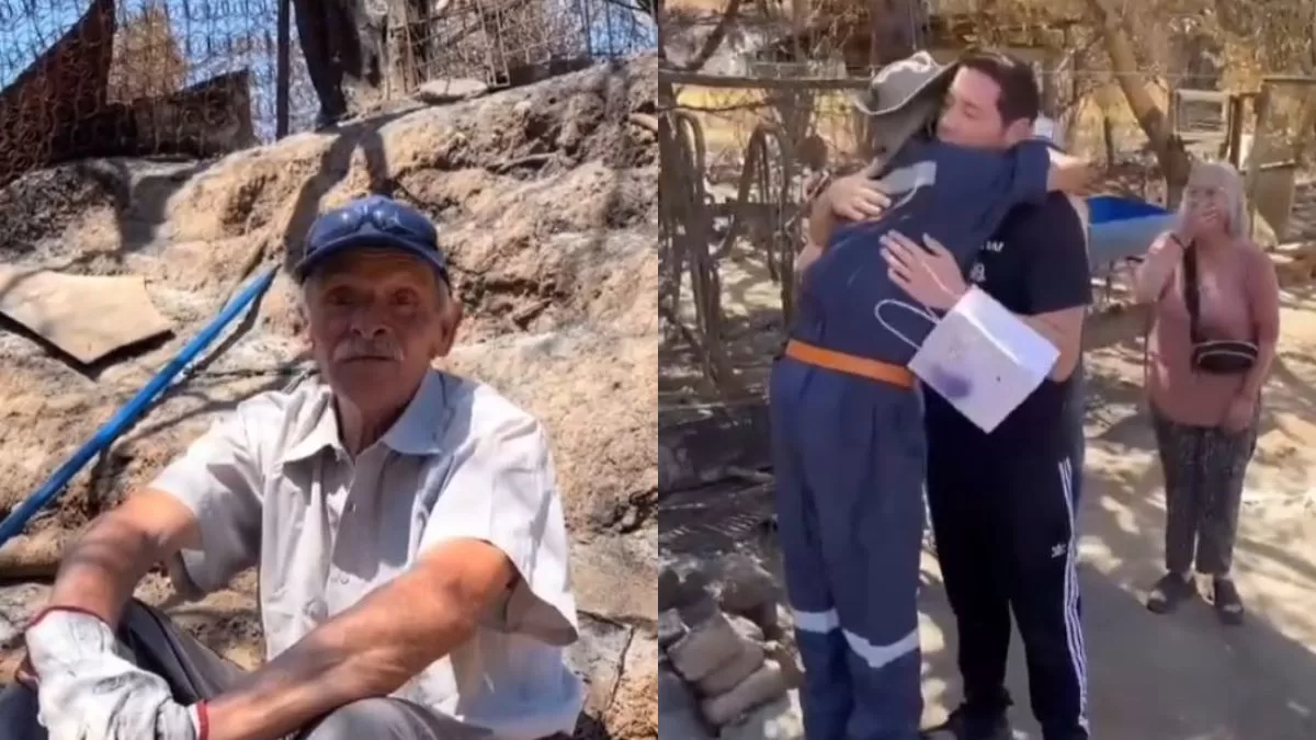 Pancho Saavedra emocionó tras concretar el deseo de un adulto mayor víctima de incendios forestales: "Le cumplimos..."