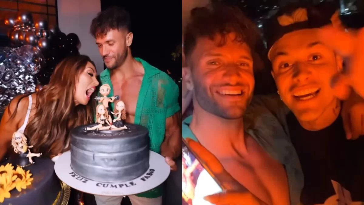 ¡Tiró la casa por la ventana! Así fue el alocado cumpleaños de Fabio Agostini con varios exparticipantes de Tierra Brava