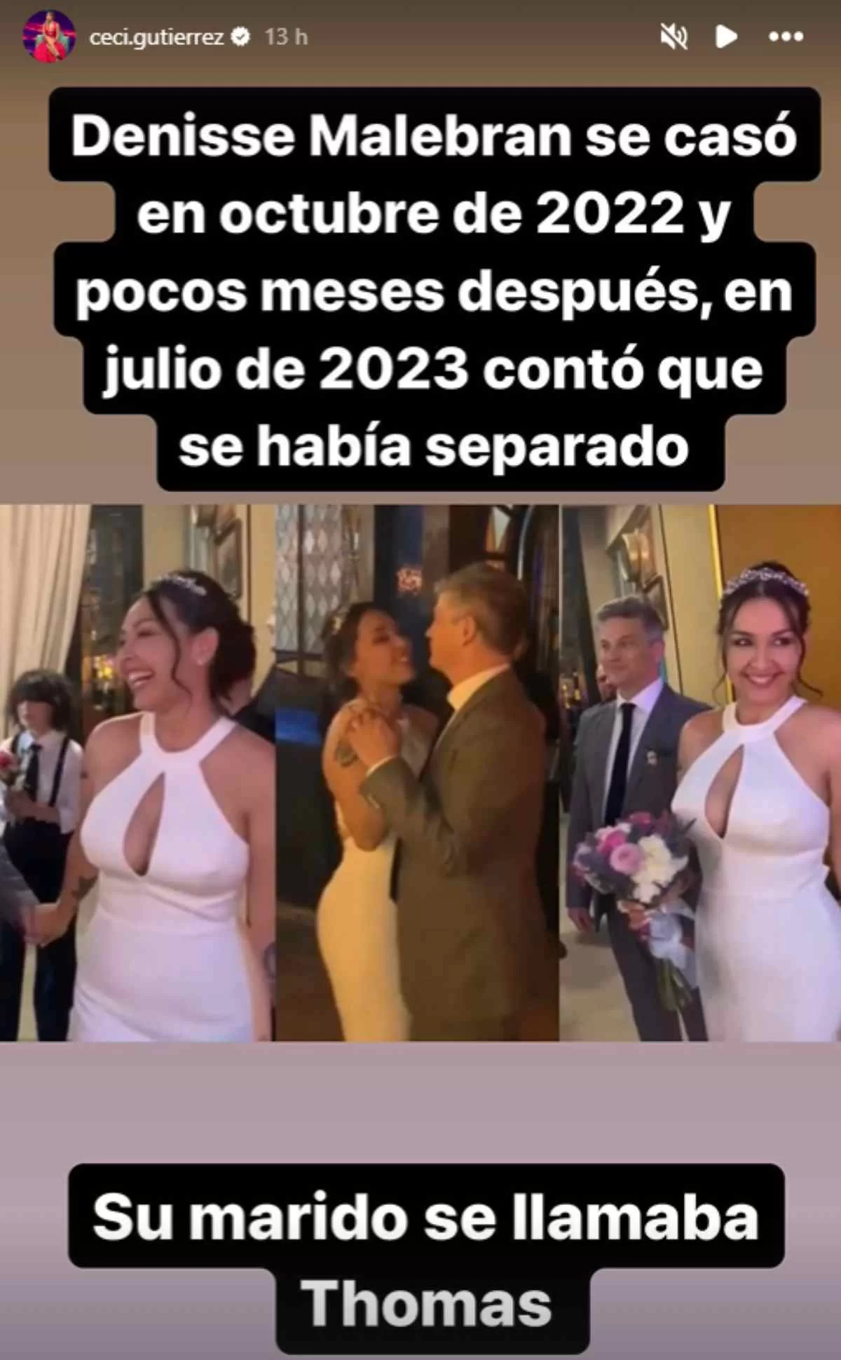 Denisse Malebra Esposo 