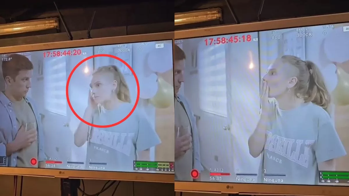 Actriz de la teleserie Como la Vida Misma reacciona a su escena que jamás salió en televisión: No aguantó la risa