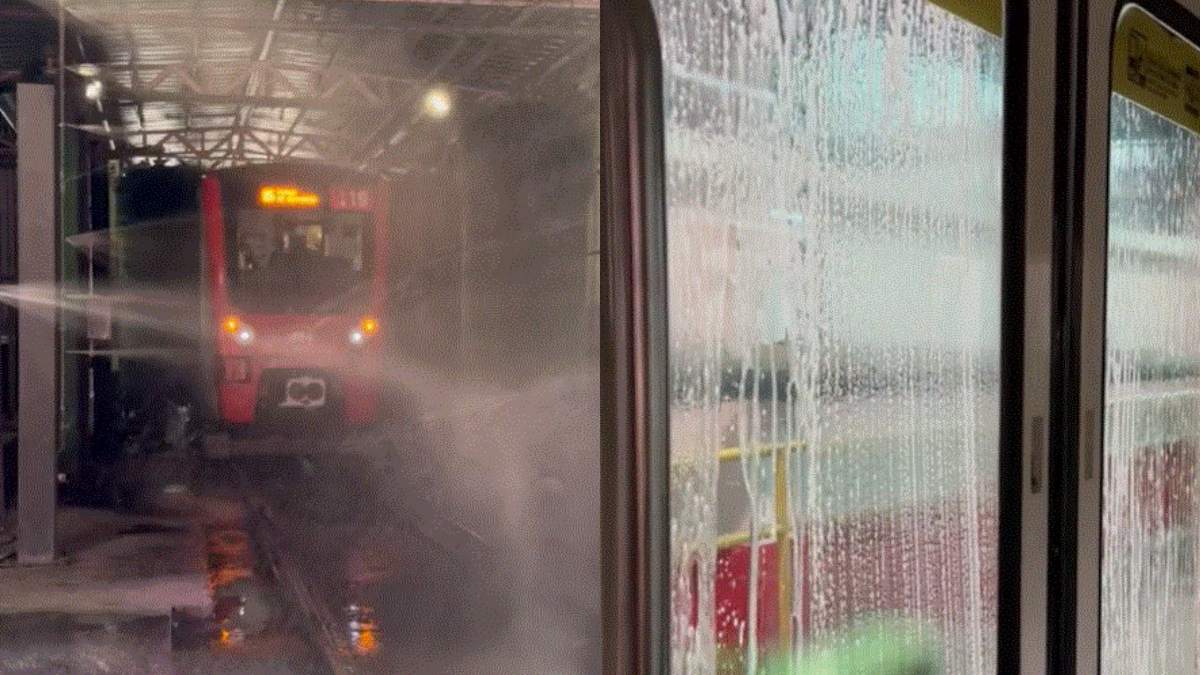 Metro de Santiago muestra cómo lavan los trenes y los internautas no lo pueden creer: "Nunca me había imaginado que..."
