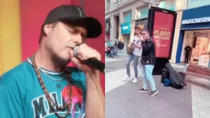 ¿Qué hace en Chile? Paolo Meneguzzi sorprende a sus fans al aparecer cantando en el Paseo Ahumada