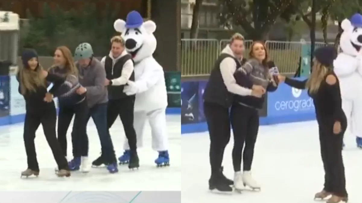 Karen Doggenweiler sorprende con show de patinaje sobre hielo en Providencia: fue elogiada por su gran talento