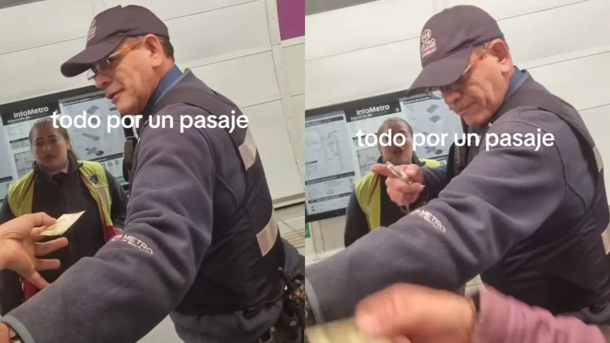 Ciudadano venezolano evasor del Metro de Santiago intentó funar a un guardia pero tuvo un final inesperado: "Qué rabia esa gente"
