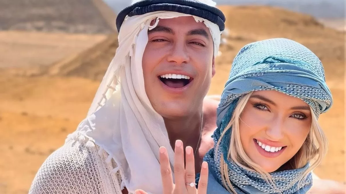 Así fue la romántica propuesta de matrimonio de Bruno Zaretti con su pareja Sofía Bascuñán en Egipto: "La decisión más importante de mi vida"