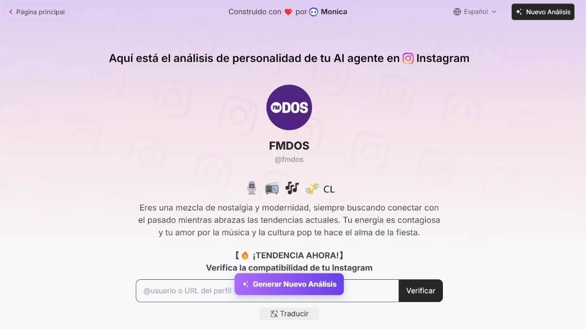 Cómo ocupar la IA Monica que le hará un roast a tu perfil