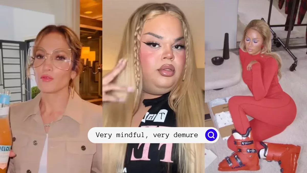 "Very mindful, very demure": ¿Qué significa la nueva expresión viral de TikTok a la que incluso se sumaron Kim Kardashian y Jennifer López?