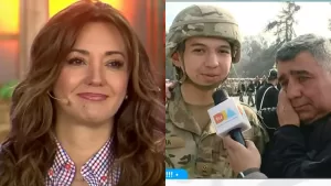 Hombre viajó más de 500 kilómetros para ver a su hijo en los ensayos de la Parada Militar y así reaccionó al verlo