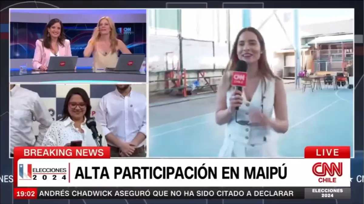 Pareja de vocales de mesa protagoniza un chistoso momento en televisión