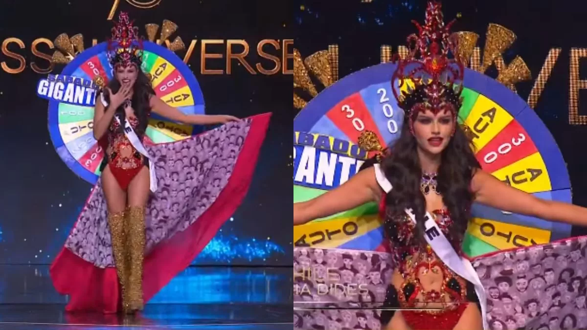 Emilia Dides conquistó tras modelar en las preliminares de Miss Universo 2024: vistió traje típico con homenaje a "Sábado Gigante"