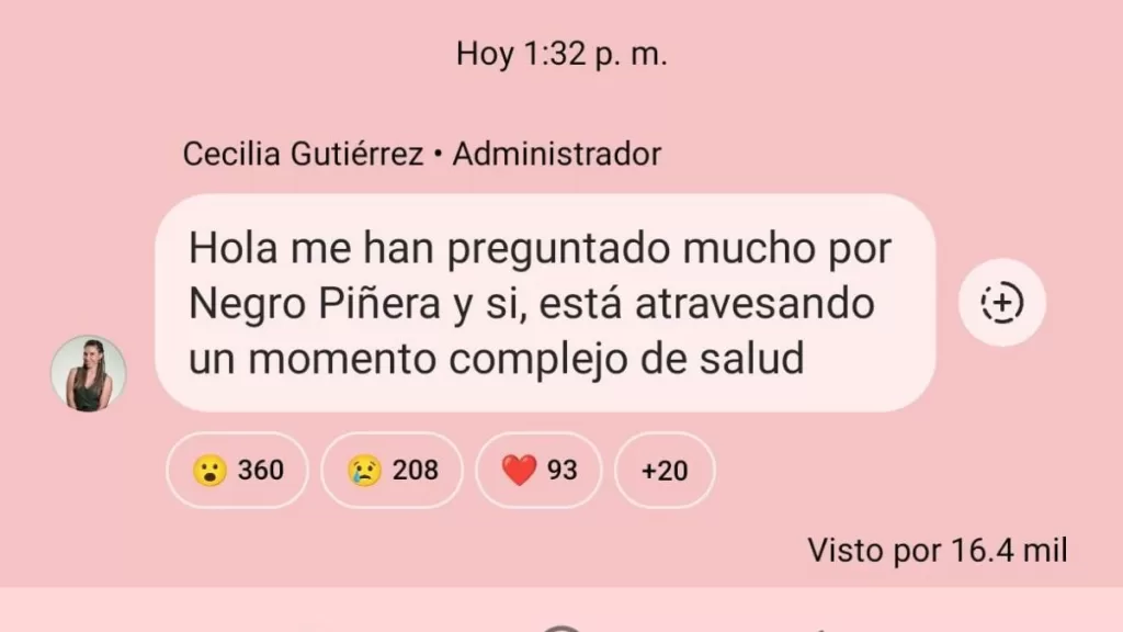 Negro Piñera Cecilia Gutiérrez