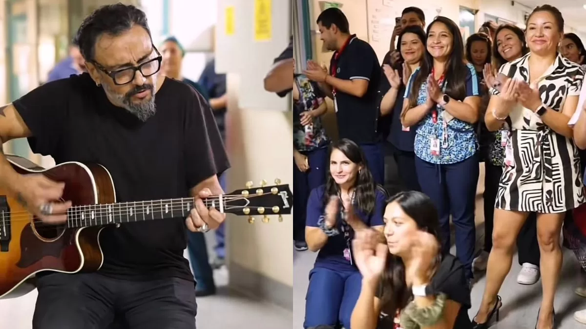Claudio Valenzuela conmueve con show improvisado en la Posta Central: “Quería contribuir un poco con lo que yo sé hacer”
