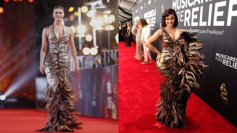 Famosa cantante lució en los Premios Grammy 2025 el mismo vestido que usó Tonka Tomicic en la gala del Festival de Viña 2016: "Se lo envié..."