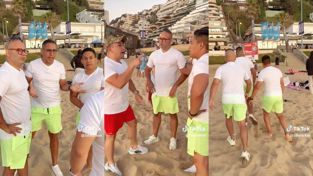 Grupo de venezolanos visita Viña del Mar y se "ríen" de las reglas de las playas chilenas: "¿Saben lo que sí pueden hacer...?"