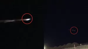 Testigos captan extraños objetos brillando en el cielo del norte de Chile: "Se ve que chocó"