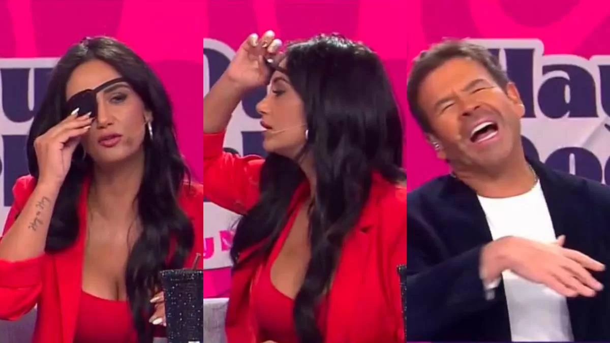 Pamela Díaz se levantó el parche de su ojo en vivo y sorprendió a todos: contó por qué no se tomó licencia médica