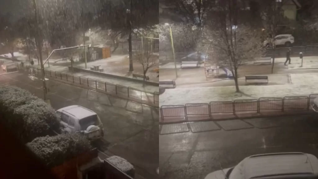 NIEVE EN SANTIAGO