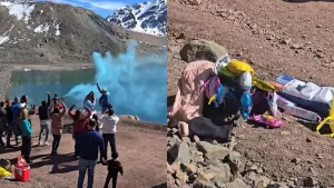 Nueva fiesta de revelación de género en el Embalse El Yeso reaviva el debate y genera críticas en la web: "Es tan cuma"