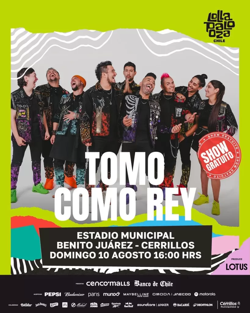 Tomo Como Rey  Lollapalooza 2