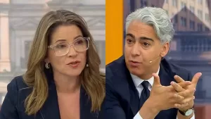 Graban tensa pelea entre Marco Enríquez-Ominami y Monserrat Álvarez: "¿Por qué está aquí si le va mal a su matinal?"