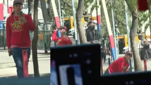 Sacan a piedrazos a equipo del matinal de Chilevisión en Franklin: "Cuidado chiquillos, lo veo venir"