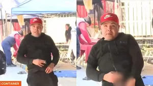 Hombre se baja los pantalones y Chilevisión lo graba por error en vivo: "No te lo puedo creer, no muestres eso"