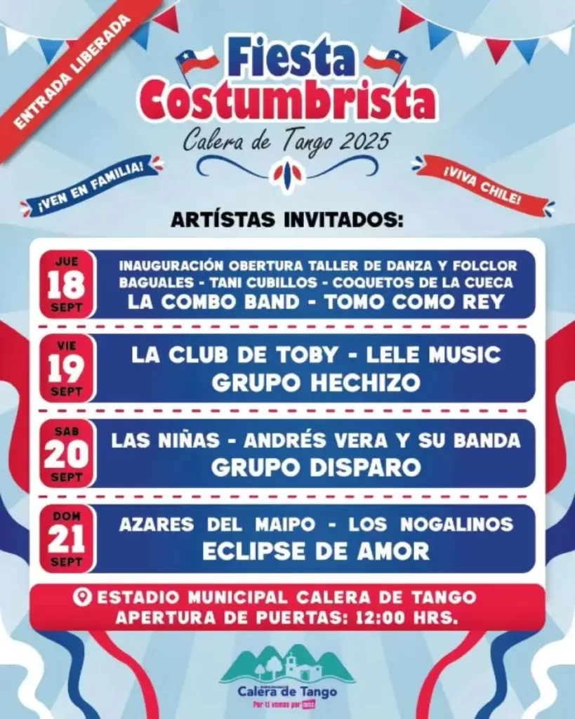 Fiestas Patrias Calera De Tango