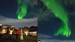 Influencer chilena logró captar en cámara una aurora boreal y quedaron todos impactados: "Esto pasó anoche"