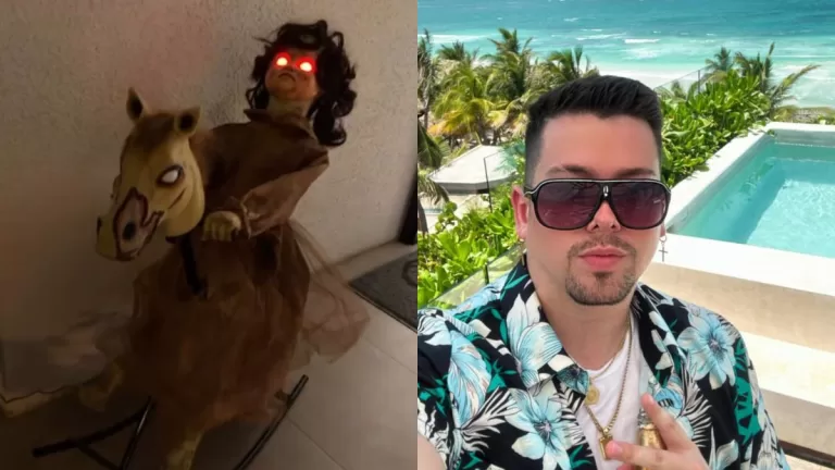 Nano Calderón, hijo de Raquel Argandoña, sorprendió al mostrar la decoración de Halloween de su lujosa casa