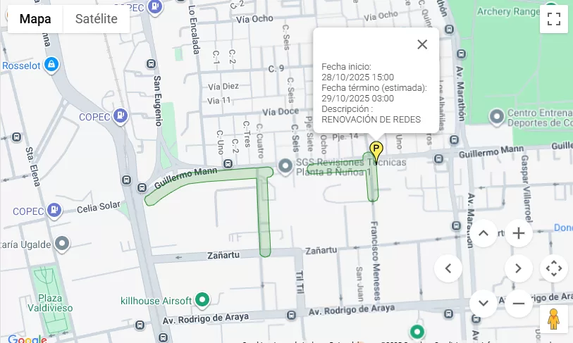 Corte De Agua ñuñoa 28 De Octubre