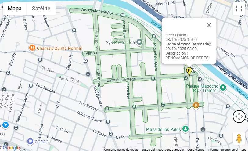 Corte De Agua Quinta Normal Martes 28 De Octubre