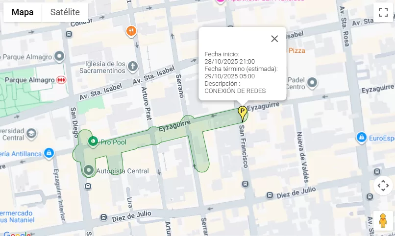 Corte De Agua Santiago 28 De Octubre