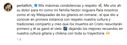 Perla Ilich Homenaje Hector Noguera