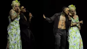 Rauw Alejandro invitó a Mon Laferte al escenario y el público explotó: mira el video del momento