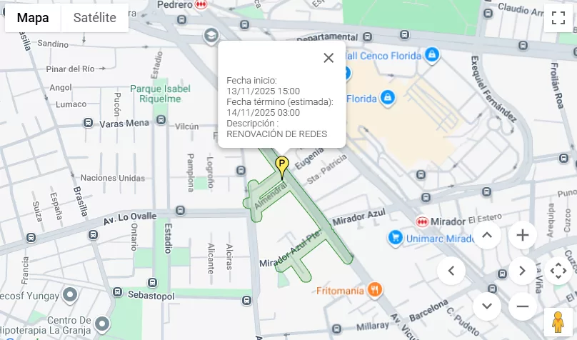 Corte De Agua La Florida 13 De Noviembre