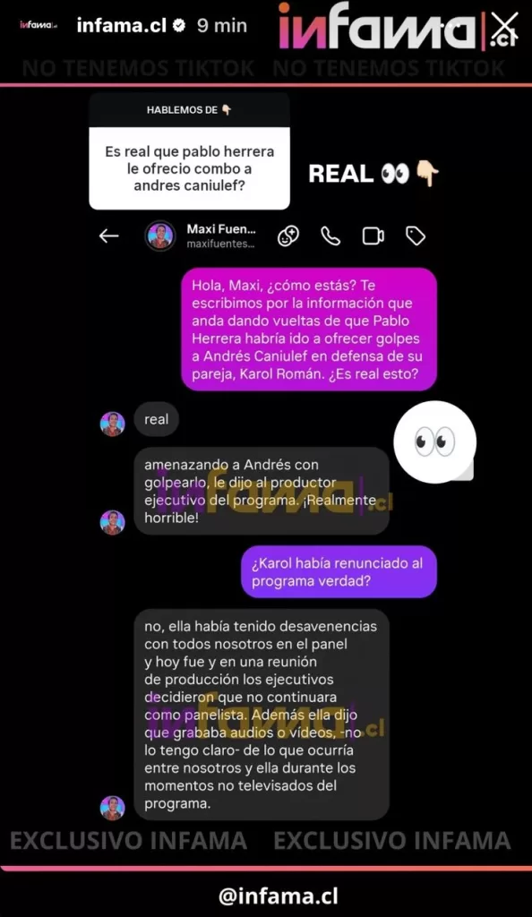 Pablo Herrera Pelea Andrés Caniulef Infama