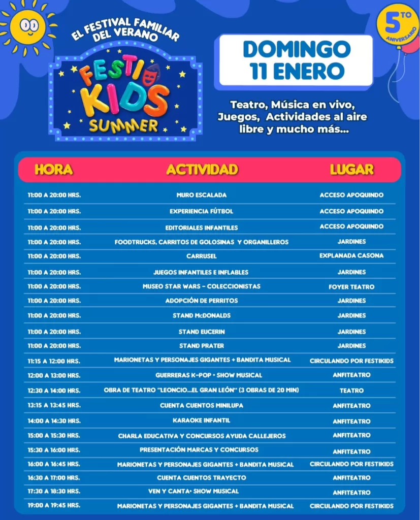 Festikids domingo
